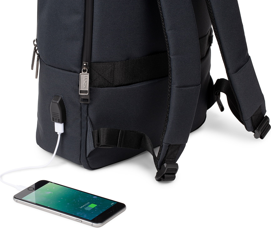 Mochila para Portátil Track Double, azul marino