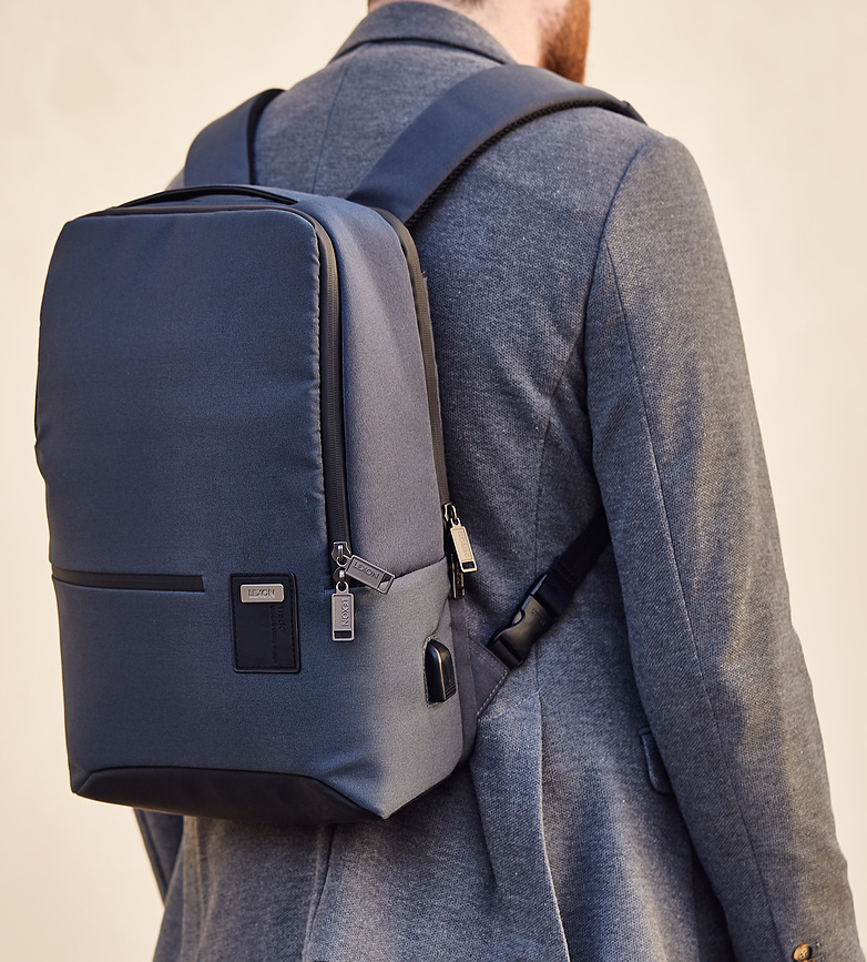 Mochila para Portátil Track Double, azul marino