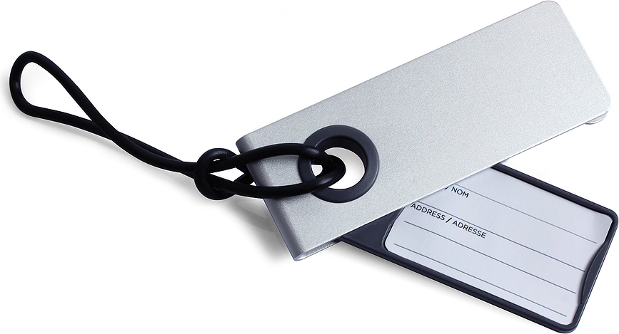 Neo Étiquette de Bagage, argentée