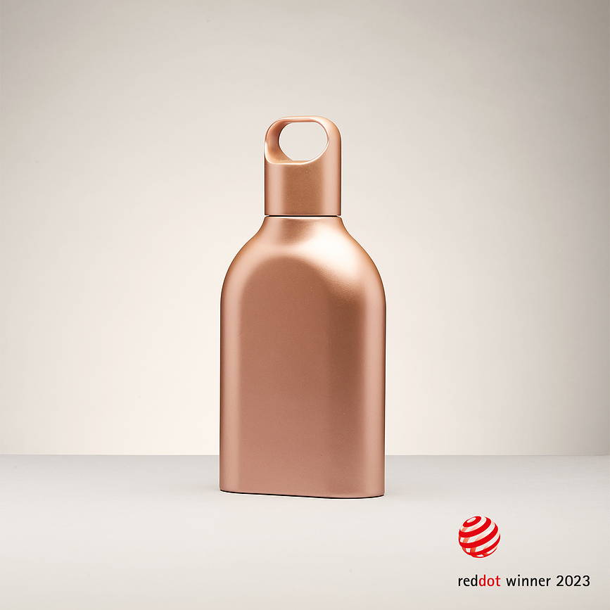 Nomaday Bouteille avec purificateur UV, rouge foncé