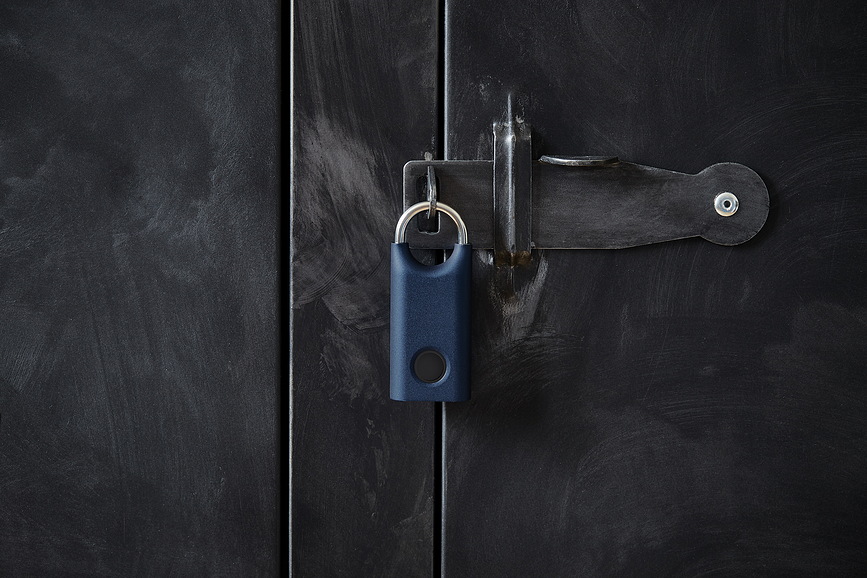 Nomaday Cadenas à empreinte digitale, bleu marine