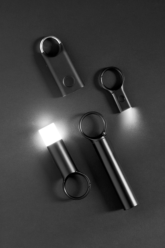 Nomaday Flash Μπρελόκ LED, μαύρο