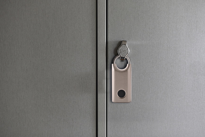 Nomaday Ključavnica na prstni odtis, siva