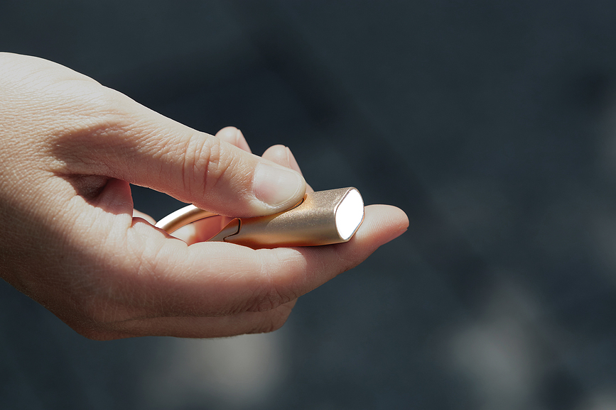 Nomaday Obesek za ključe s svetilko, črn