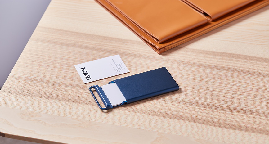 Nomaday Porte-cartes de visite, bleu foncé