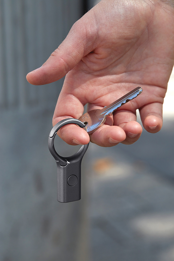 Nomaday Porte-clés avec lampe de poche, noir