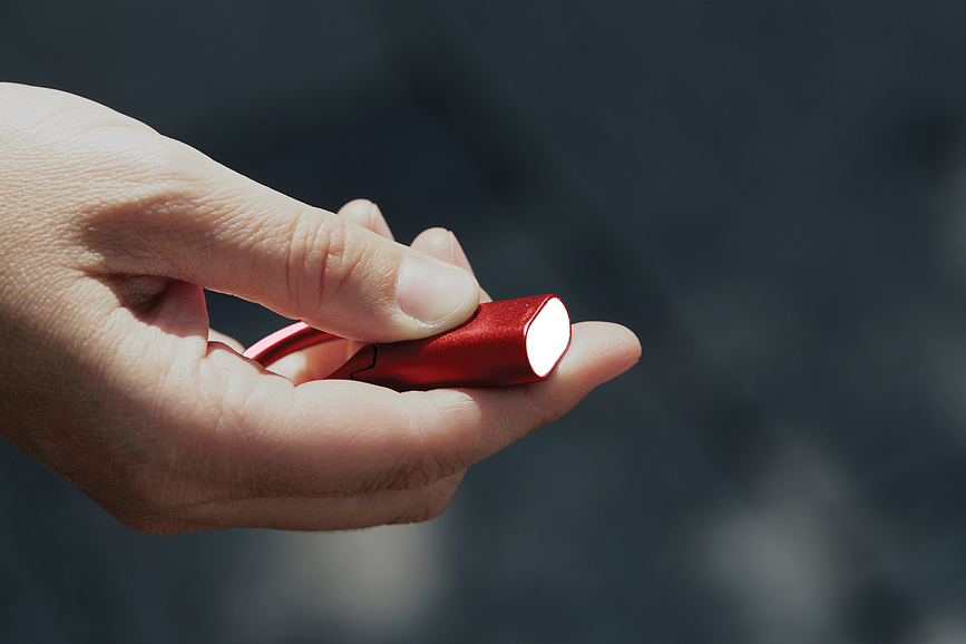 Nomaday Porte-clés avec lampe de poche, noir