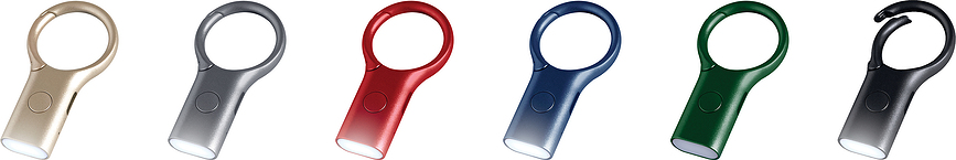 Nomaday Porte-clés avec lampe de poche, noir