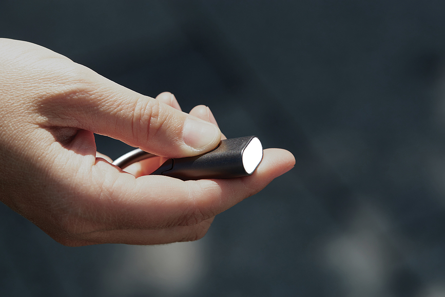 Nomaday Porte-clés avec lampe de poche, noir