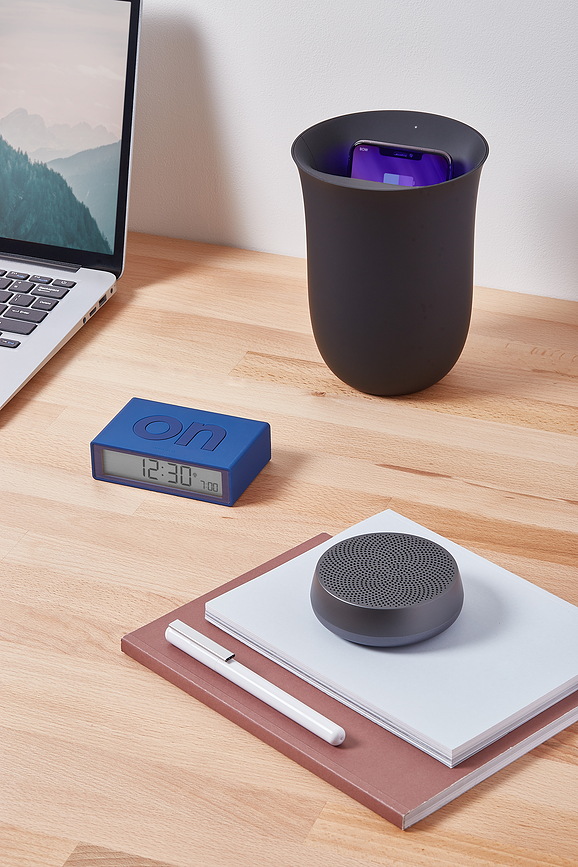 Oblio Ασύρματος Φορτιστής, με απολύμανση UV, μπλε navy