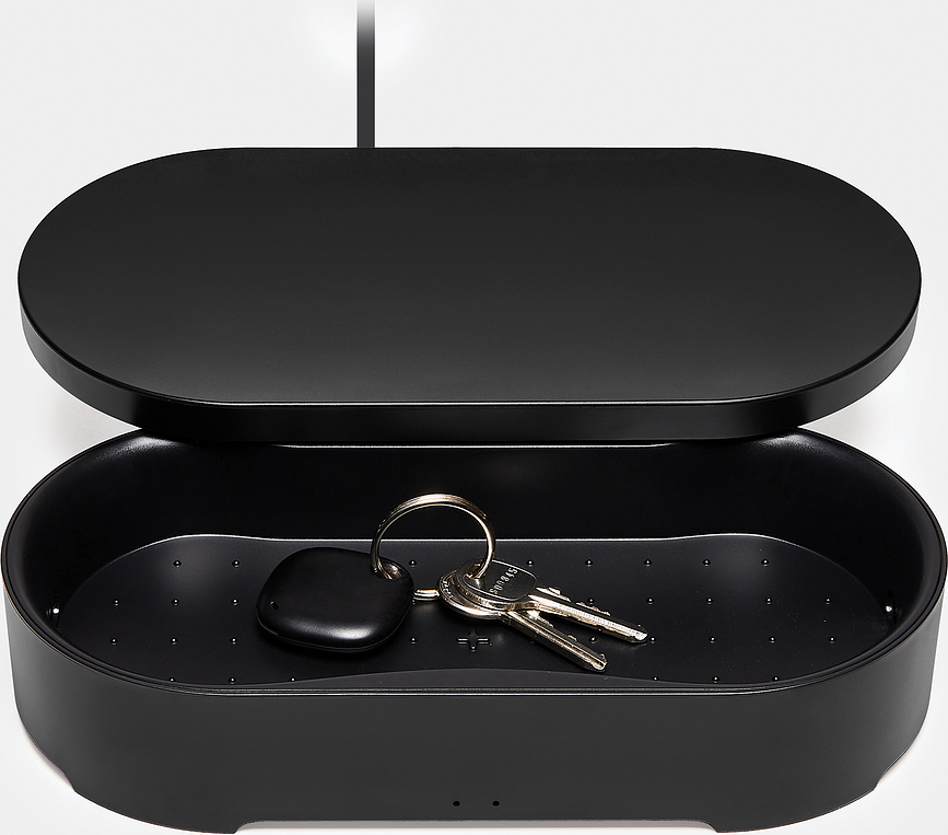 Oblio Box Chargeur sans fil avec stérilisateur UV, noir
