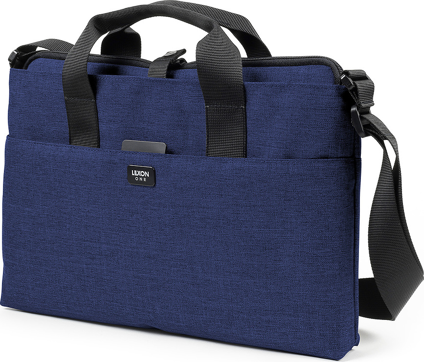 One kék színű Laptop és dokumentumtáska 14" dupla