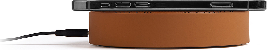 Oslo Energy+ Chargeur Sans Fil avec haut-parleur, rouge foncé