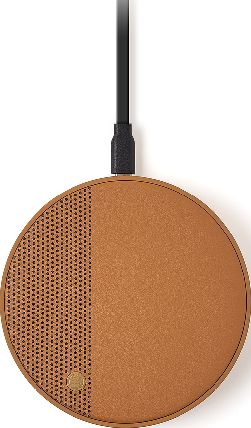 Oslo Energy+ Chargeur Sans Fil avec haut-parleur, rouge foncé