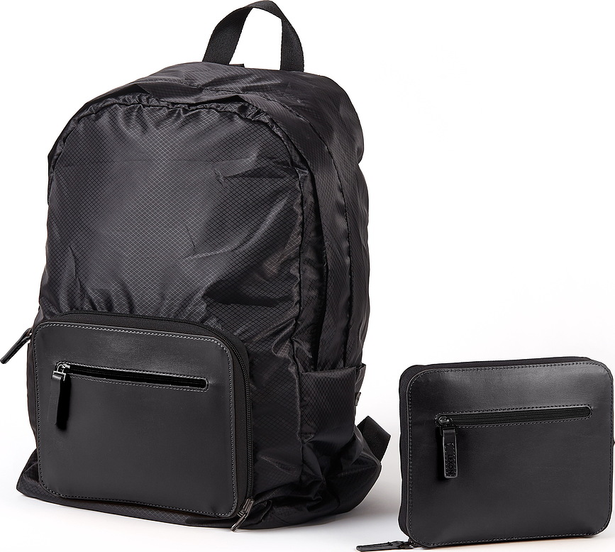 Packable fekete Hátizsák összecsukható