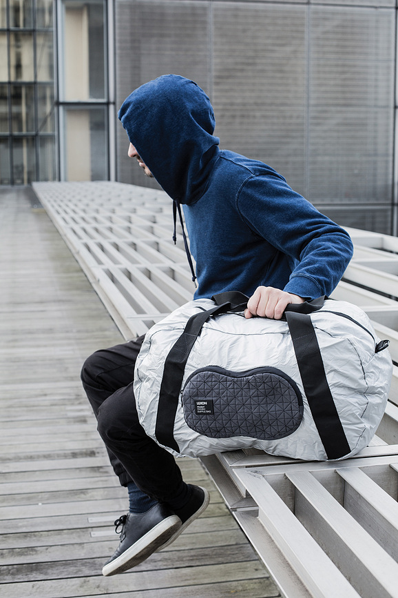 Peanut Duffle Τσάντα μεγάλη, πτυσσόμενη, γκρι