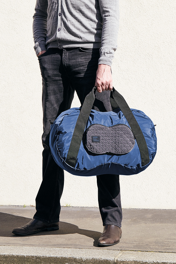 Peanut Duffle Τσάντα μεγάλη, πτυσσόμενη, γκρι