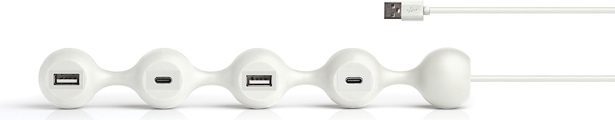 Peas Hub 2 Hub USB 4 priključka kaki