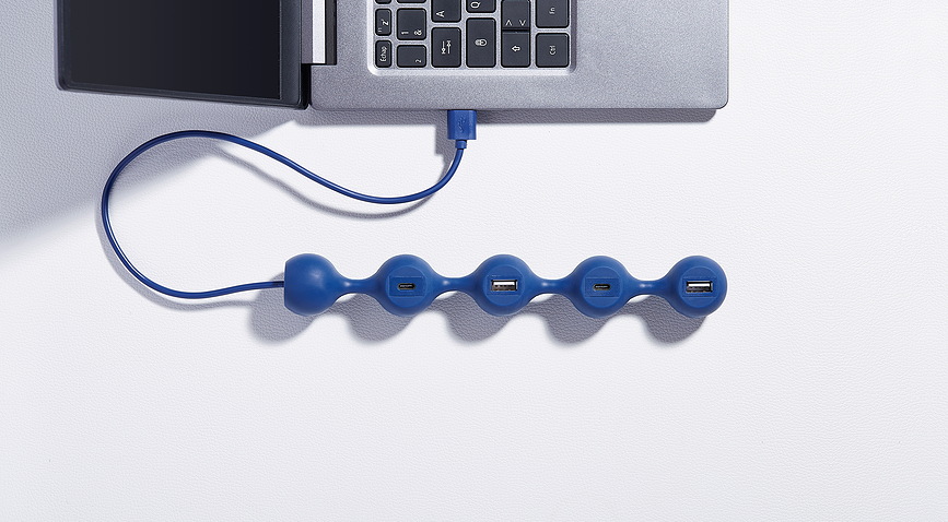 Peas Hub 2 Hub USB 4 priključka kaki