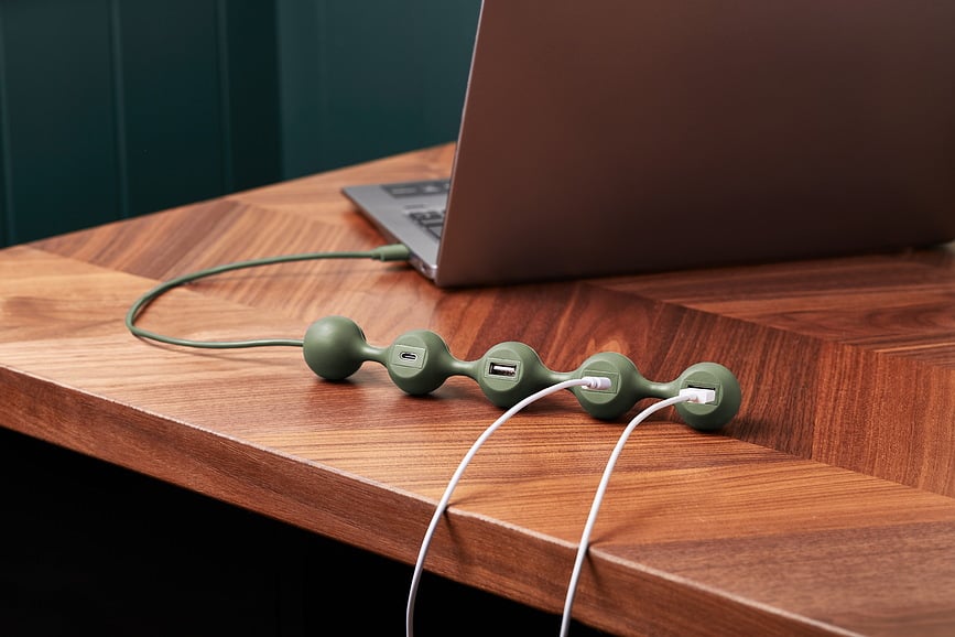 Peas Hub 2 Hub USB 4 priključka kaki