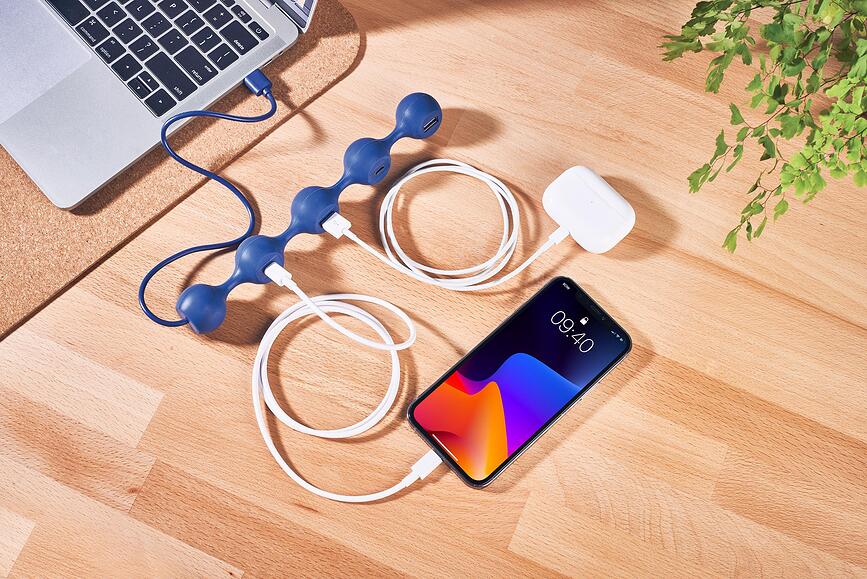 Peas Hub C Hub USB à 4 ports, rose clair