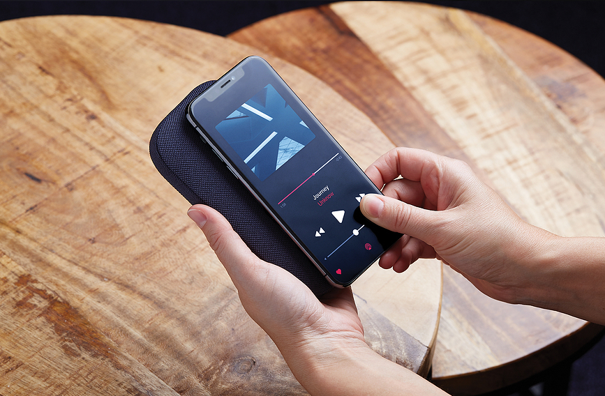 Powersound Punjač bežični s zvučnikom granatni