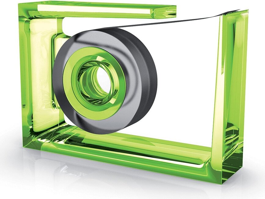 Roll Air Dozator lepilnega traku, zelen