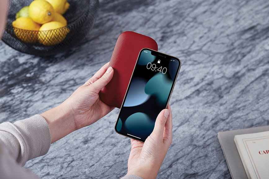 Softpower Chargeur Sans Fil, rouge