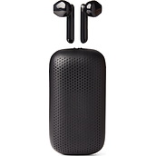 Speakerbuds Wireless headphones black with a bluetooth speaker