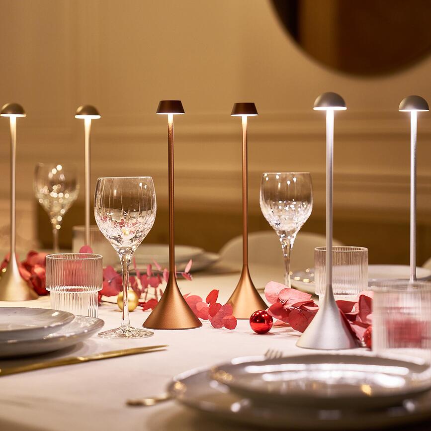 Steli Dome Επιτραπέζιο Φωτιστικό, σκούρο κόκκινο