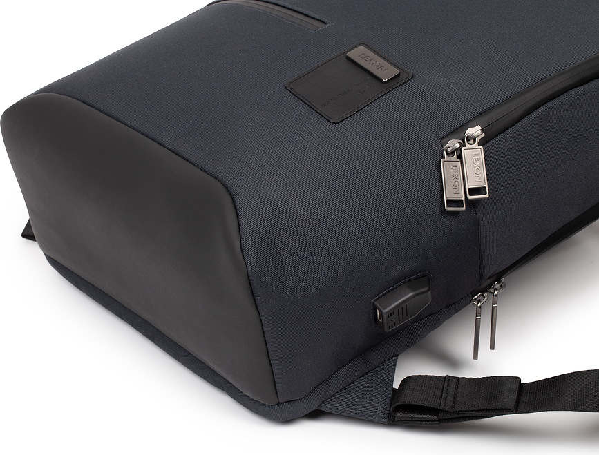 Track Double Sac à Dos porte-ordinateur, bleu marine