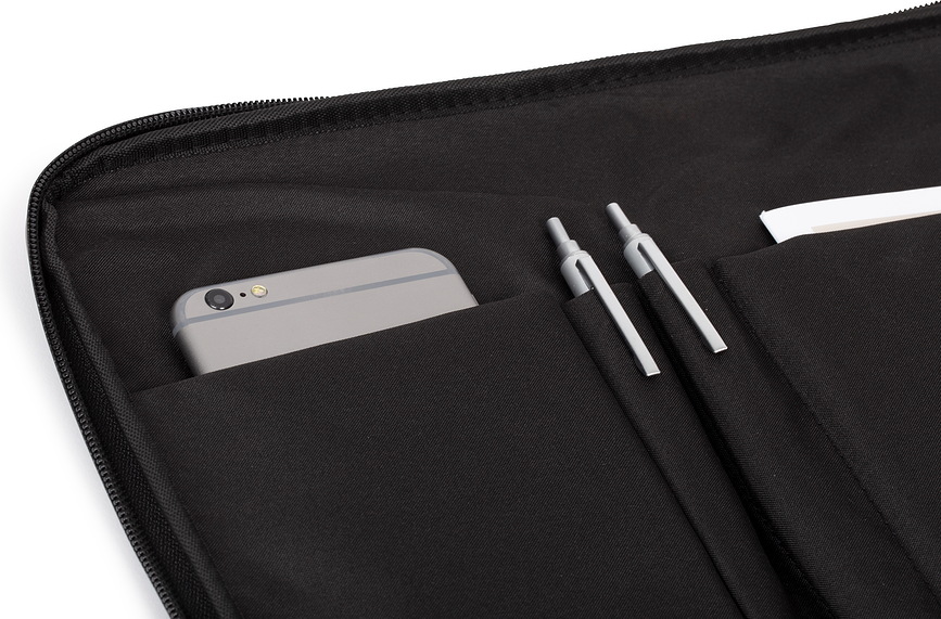 Track Sacoche pour Ordinateur Portable et Documents, 15", bleu marine