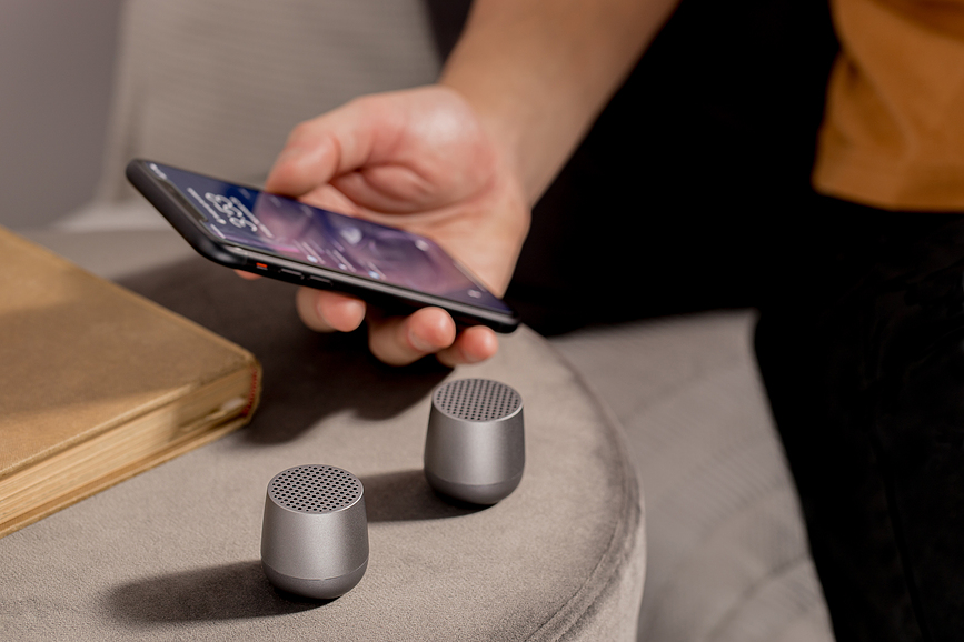 Twin Mino+ Zvučnici aluminijski zlatni 2 kom.