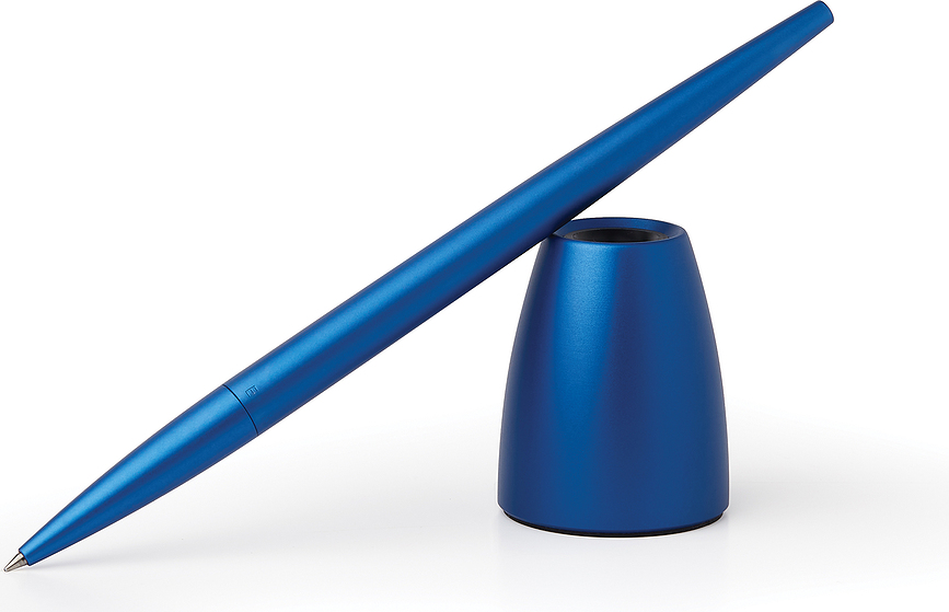 Various Stylo Roller avec socle, or rose