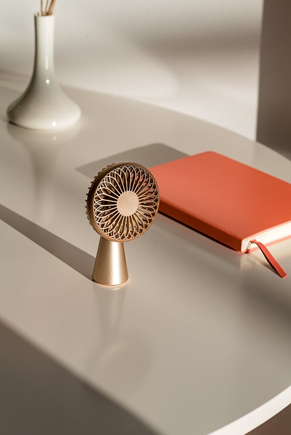 Ventilador Wino, 13 cm, lila