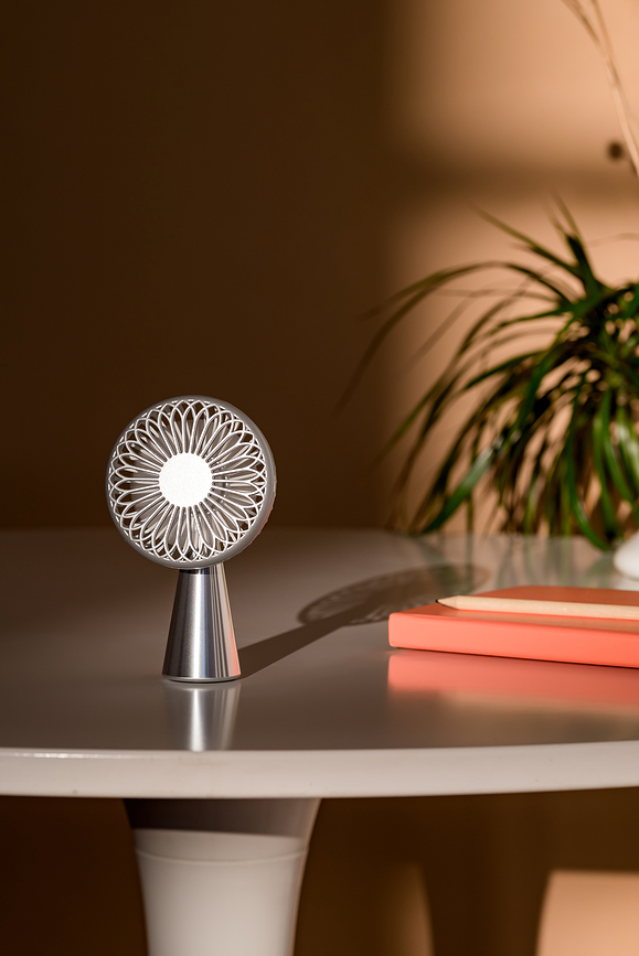 Ventilador Wino, 13 cm, lila