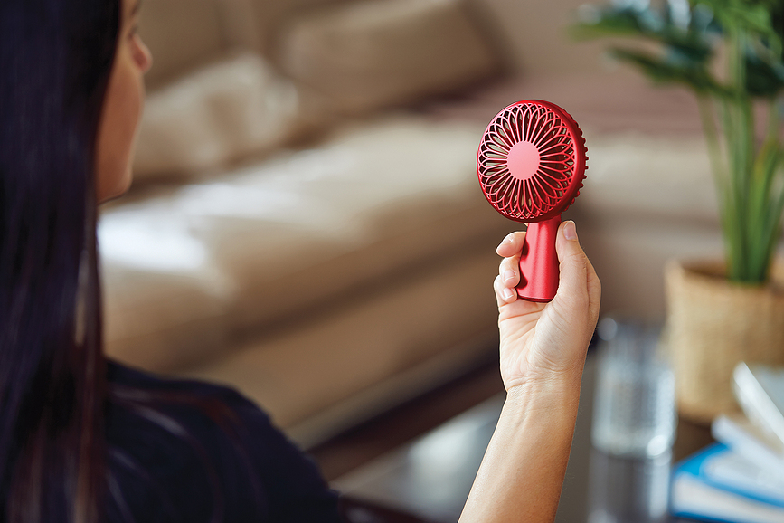 Ventilador Wino, 13 cm, lila