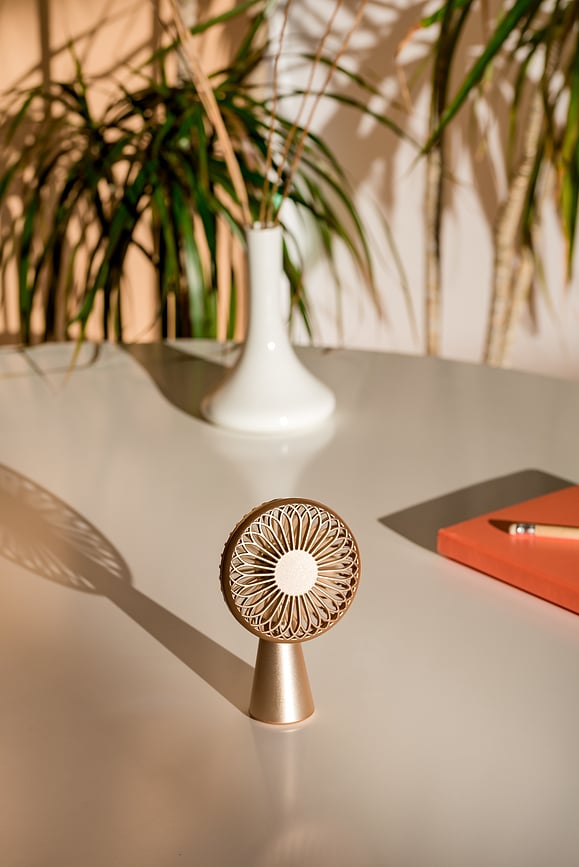 Ventilador Wino, 13 cm, lila