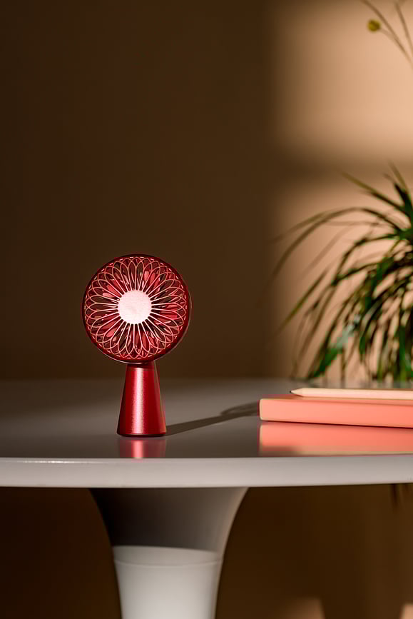 Ventilador Wino, 13 cm, lila