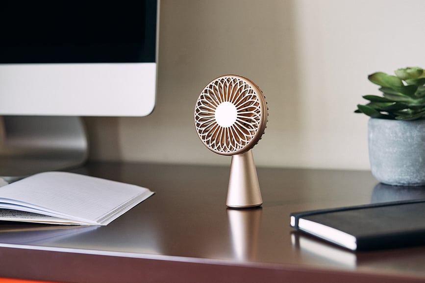 Ventilador Wino, 13 cm, lila