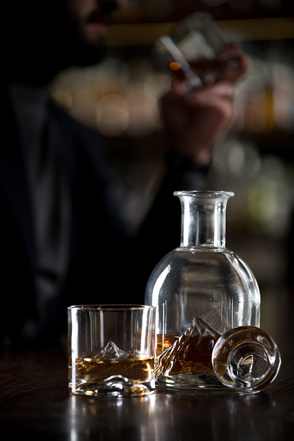 Everest Carafe à Whisky avec Verres, Set 5 pièces