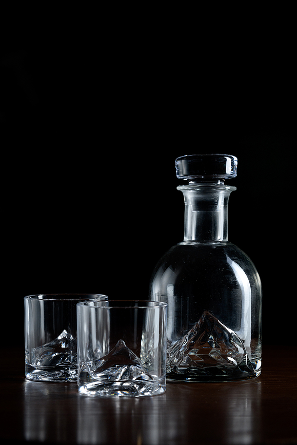 Everest Carafe à Whisky avec Verres, Set 5 pièces