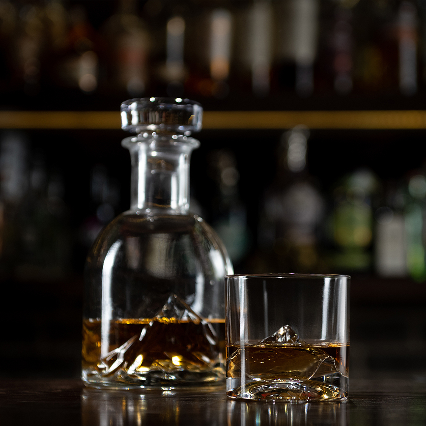 Everest Carafe à Whisky avec Verres, Set 5 pièces