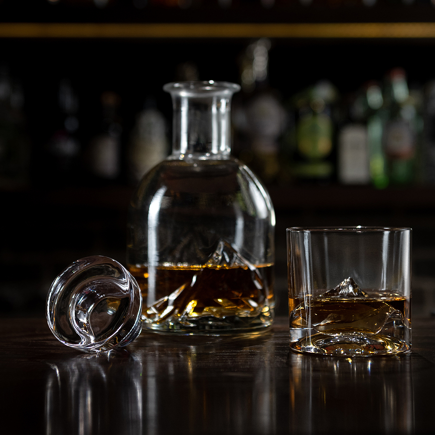 Everest Carafe à Whisky avec Verres, Set 5 pièces