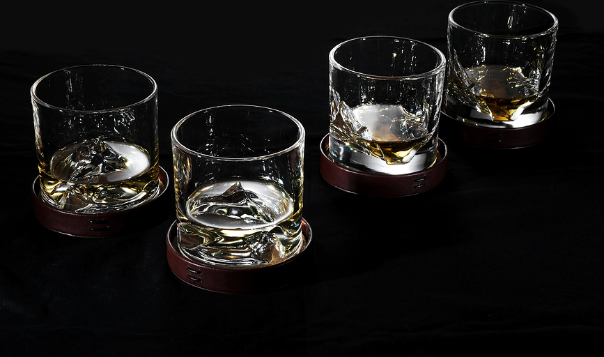 Everest Luxury Service à whisky, carafe, verres, sous-verres et plateau, Service 14 pièces