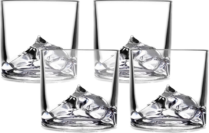 Everest Verres à Whisky, Lot de 4