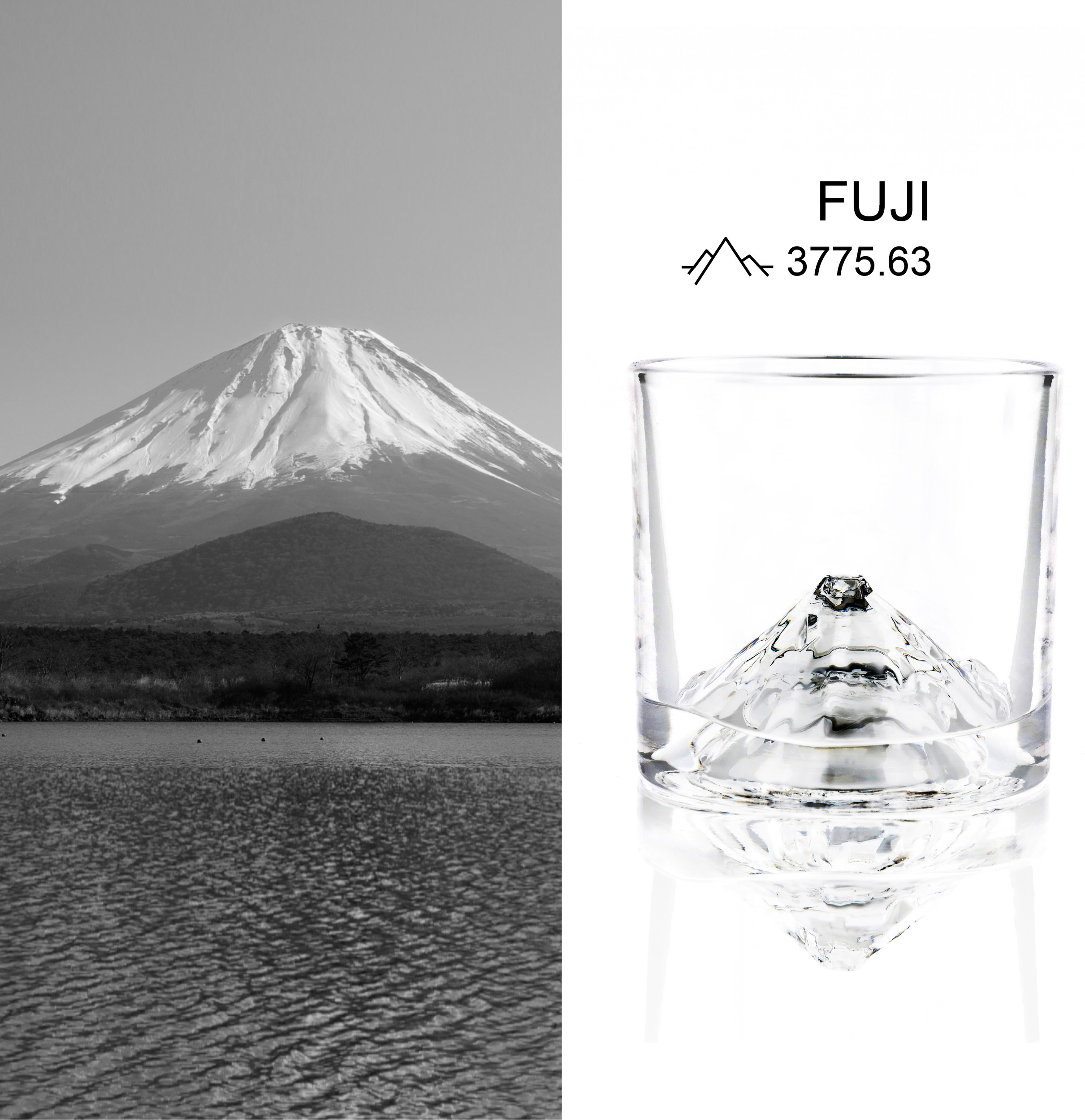 Fuji Crystal Whiskey Glasses Set of 2 - Liiton –