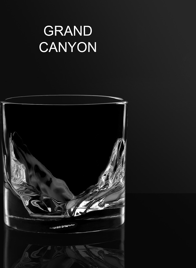 Grand Canyon Verres à Whisky, Lot de 4