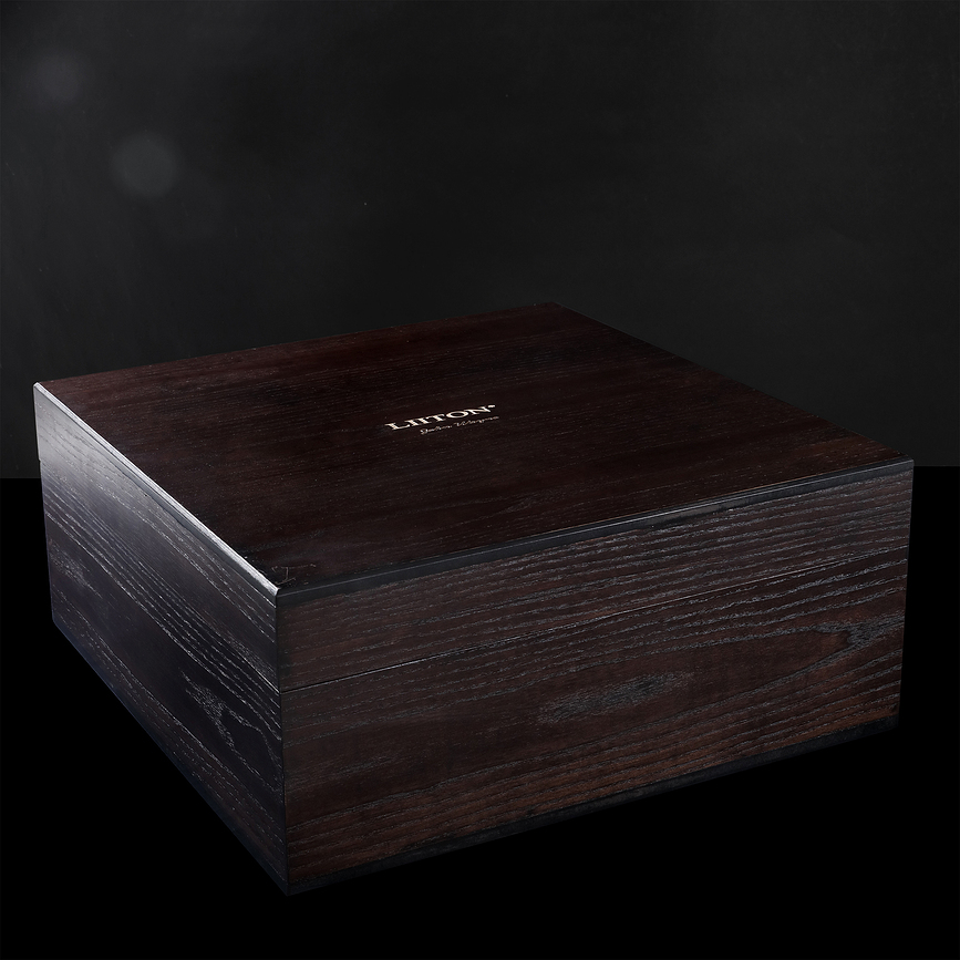 Juego de Decantador de whisky de lujo Everest Luxury, con vasos, bandeja y posavasos, Set de 14 piezas