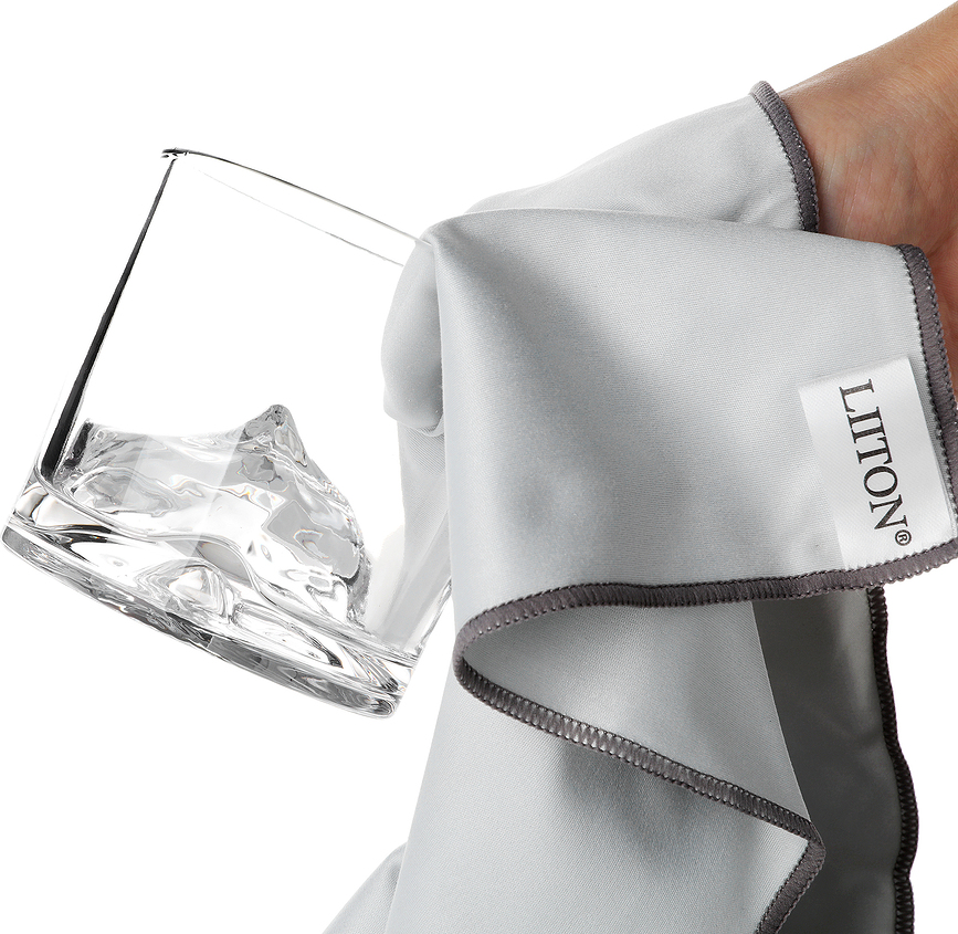 Liiton Chiffons de polissage pour verre, Lot de 2